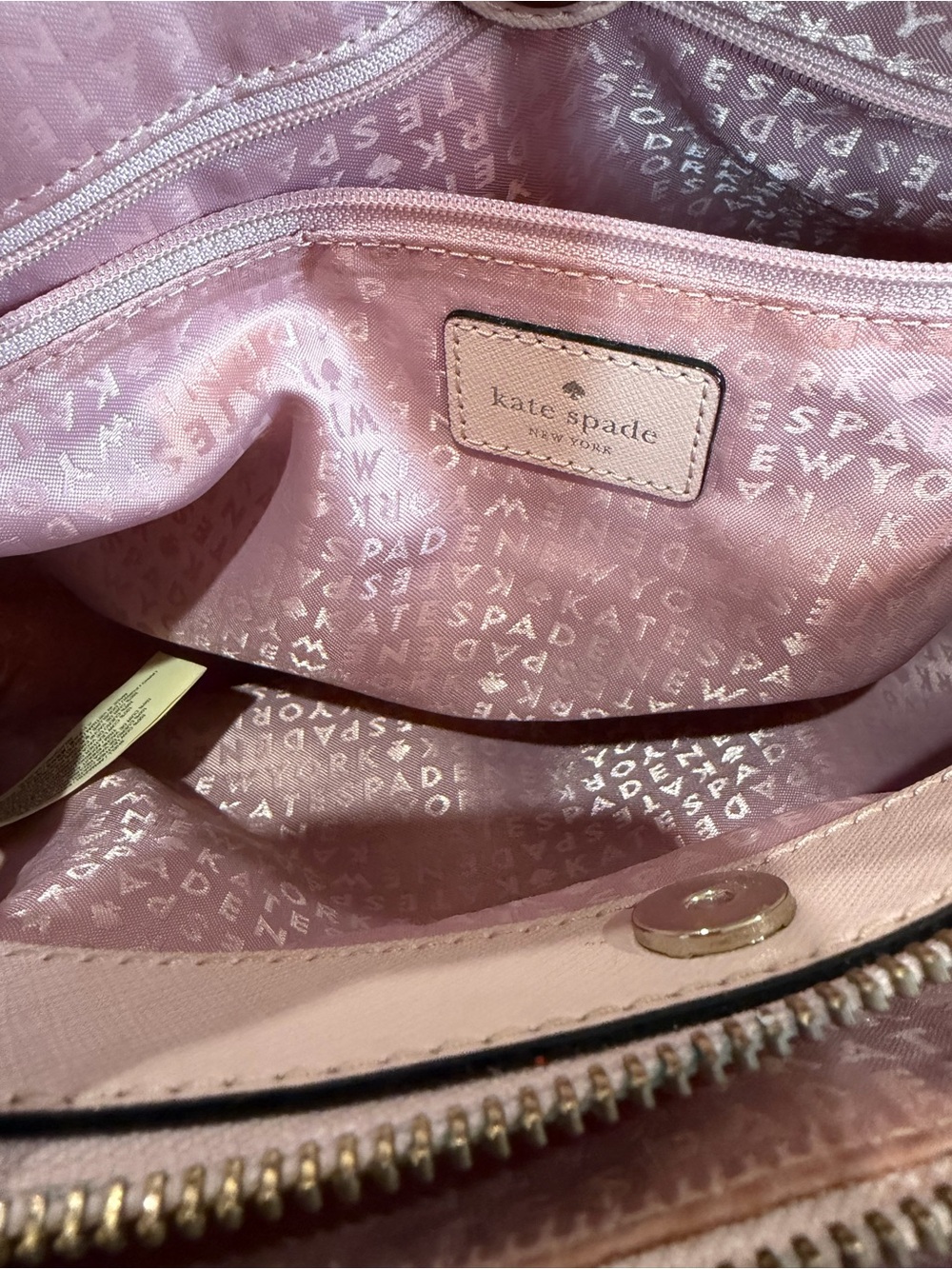 Kate spade Safiano Leather Satchel - Blush Pink - Picture 9 of 11